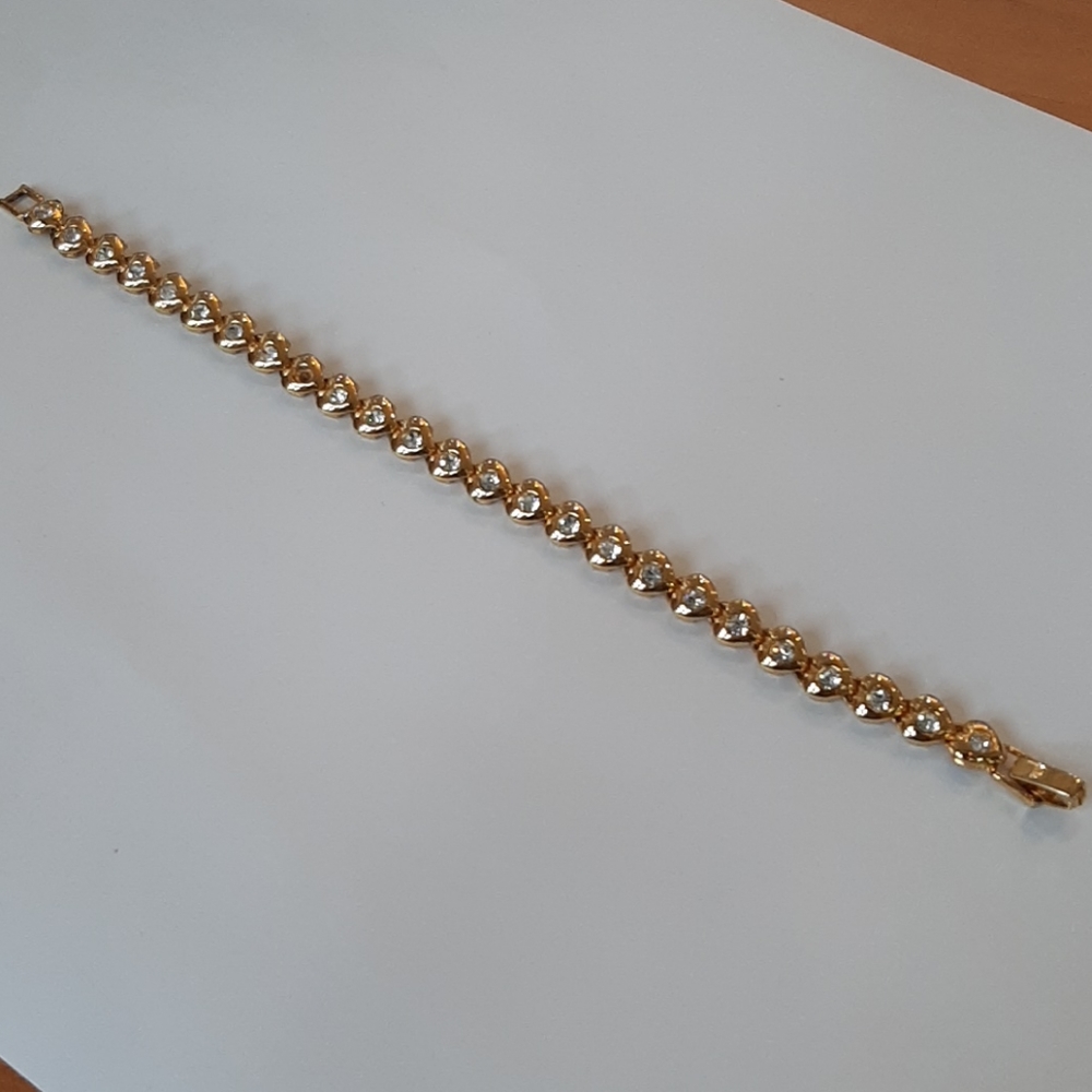 Vintage Gold Hearts Bracelet